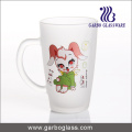 Decal Frosted Glass Mug/Cup, Printed Glass Mug/Cup, Imprint Glass Mug (GB094212-DR-109)